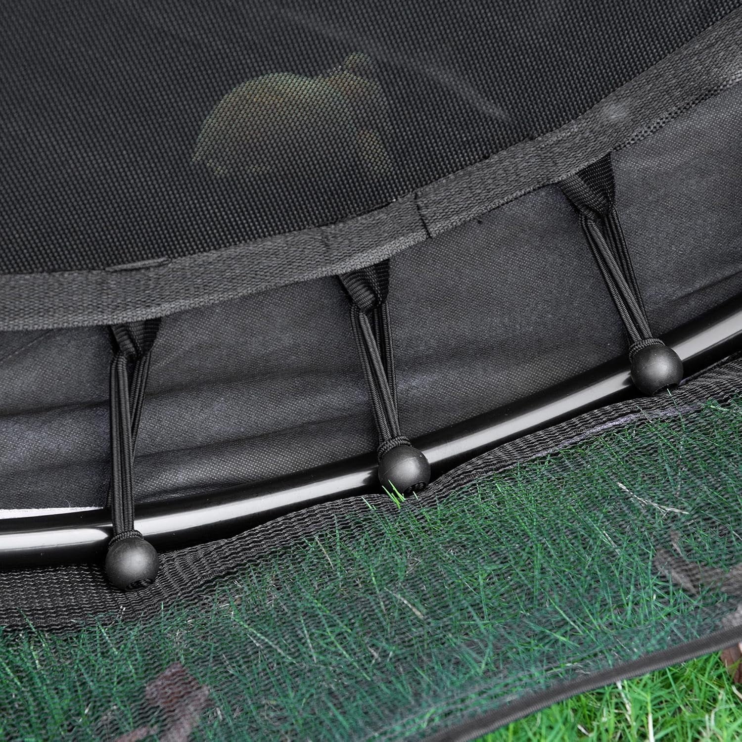 4.6FT Toddler Trampoline with Safety Net Springless Indoor Outdoor