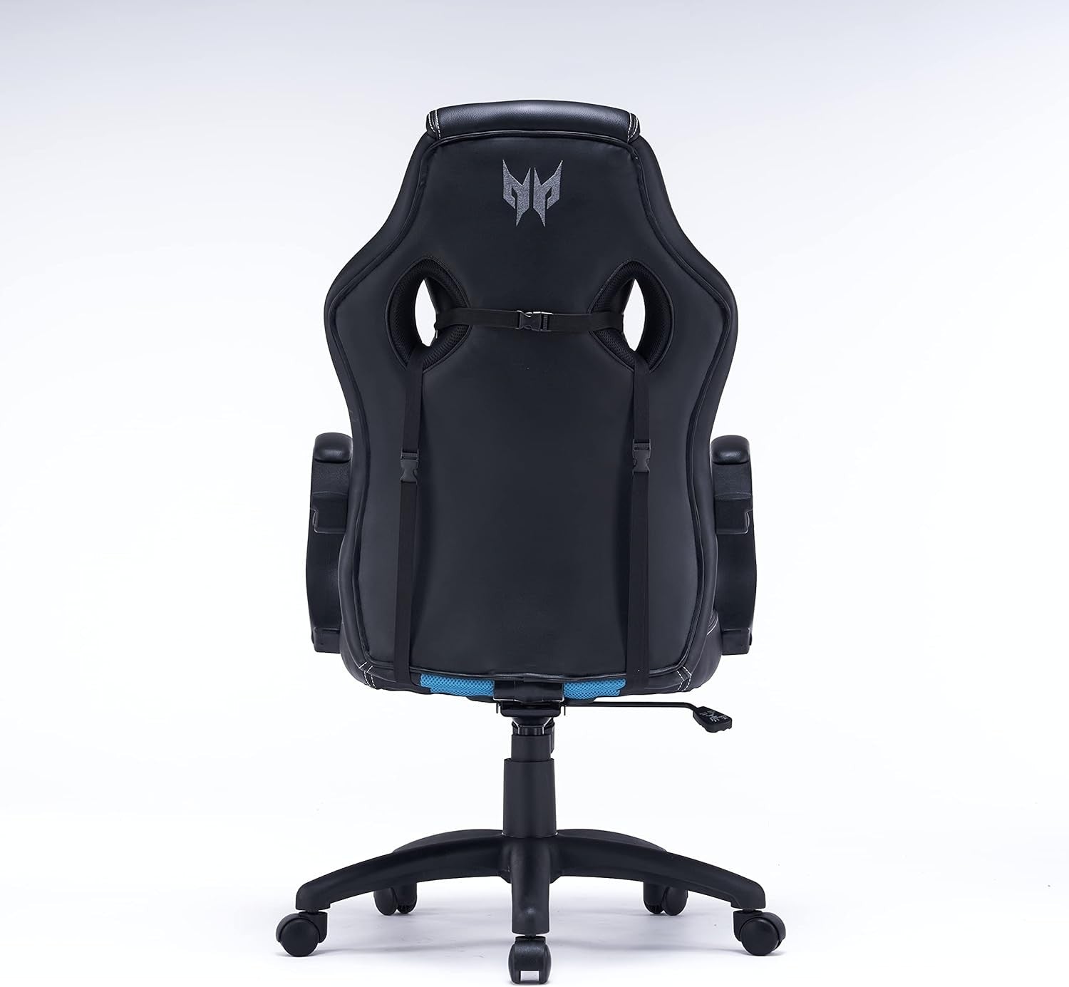 Ergonomic Gaming Chair Reclining Back Lumbar Support Black