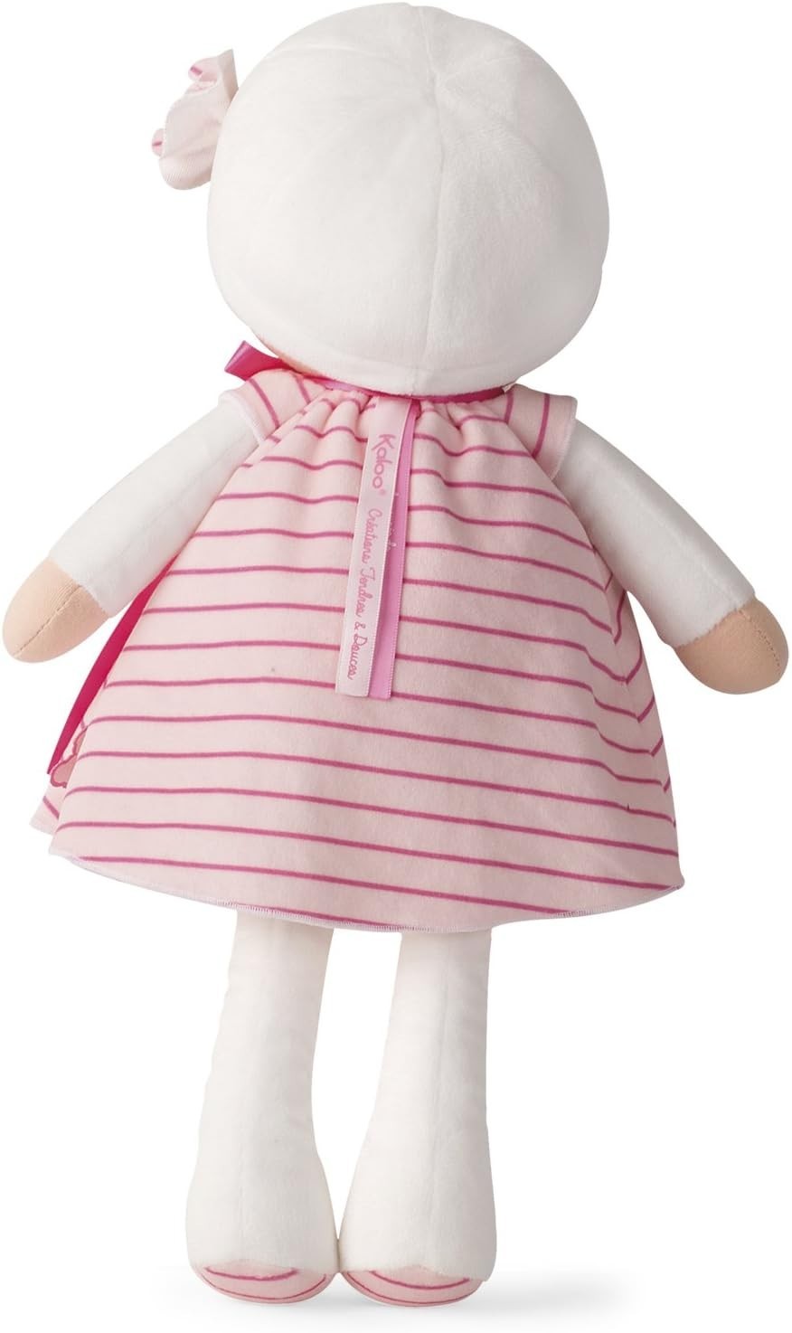 40cm Soft Velvet Baby Doll Striped Dress Cuddly First Doll Gift for Kids