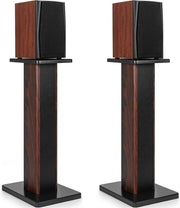 70cm Wood Speaker Stands HiFi Floor MDF Sand Fill Heavy Duty Pair