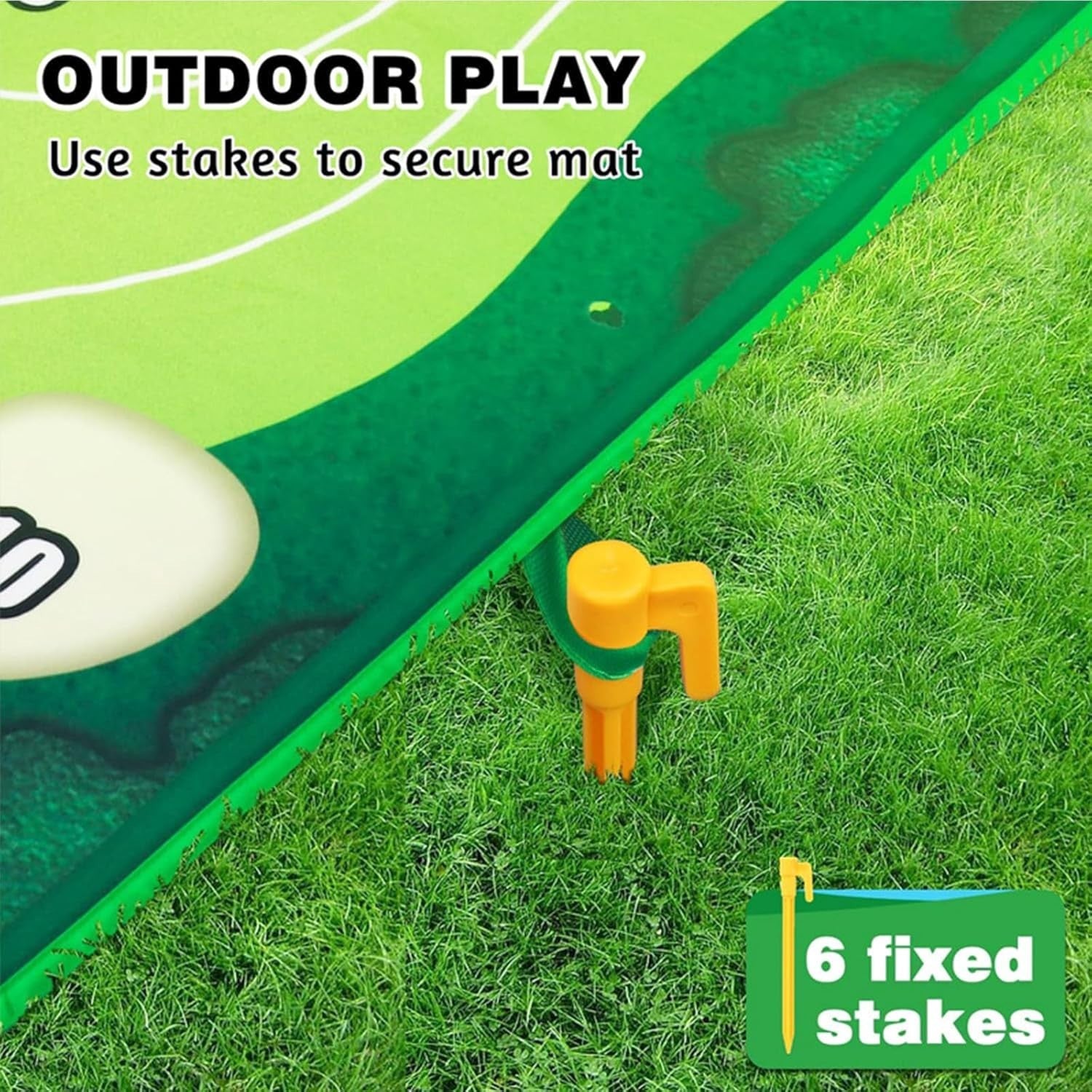 Golf Chipping Practice Mat Set Indoor Outdoor Target w/ 16 Balls