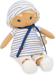 25cm Soft Fabric Rag Doll Sailor Outfit Personalised Ribbon Newborn Gift Box