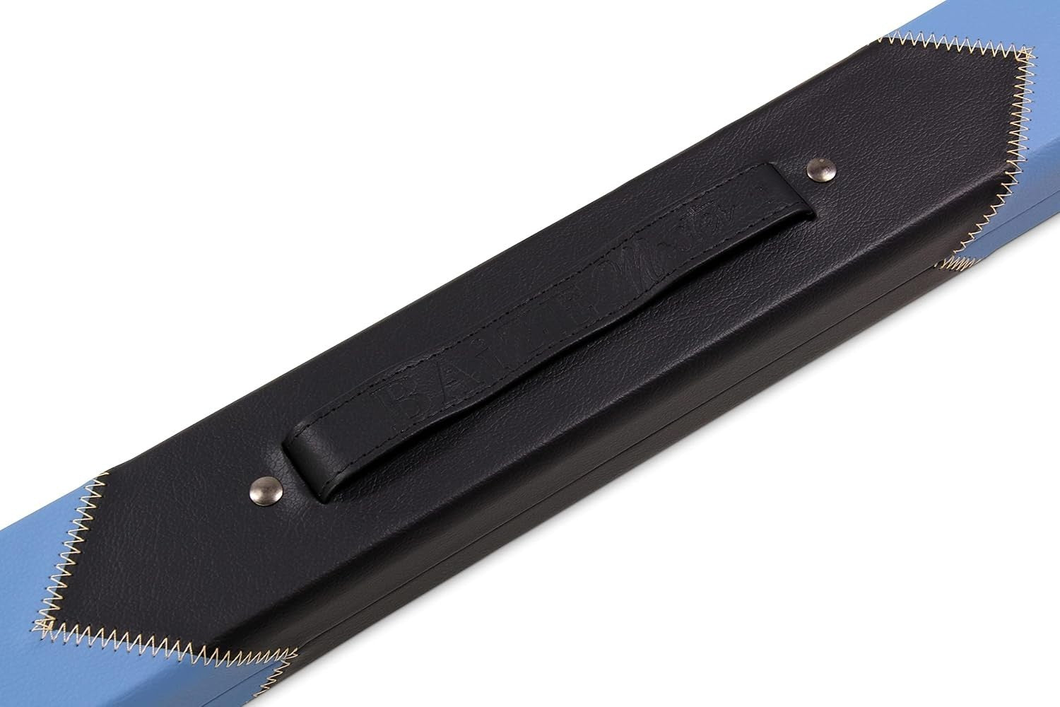 Deluxe 2 Piece Snooker Pool Cue Case Centre Joint Hard Shell Blue