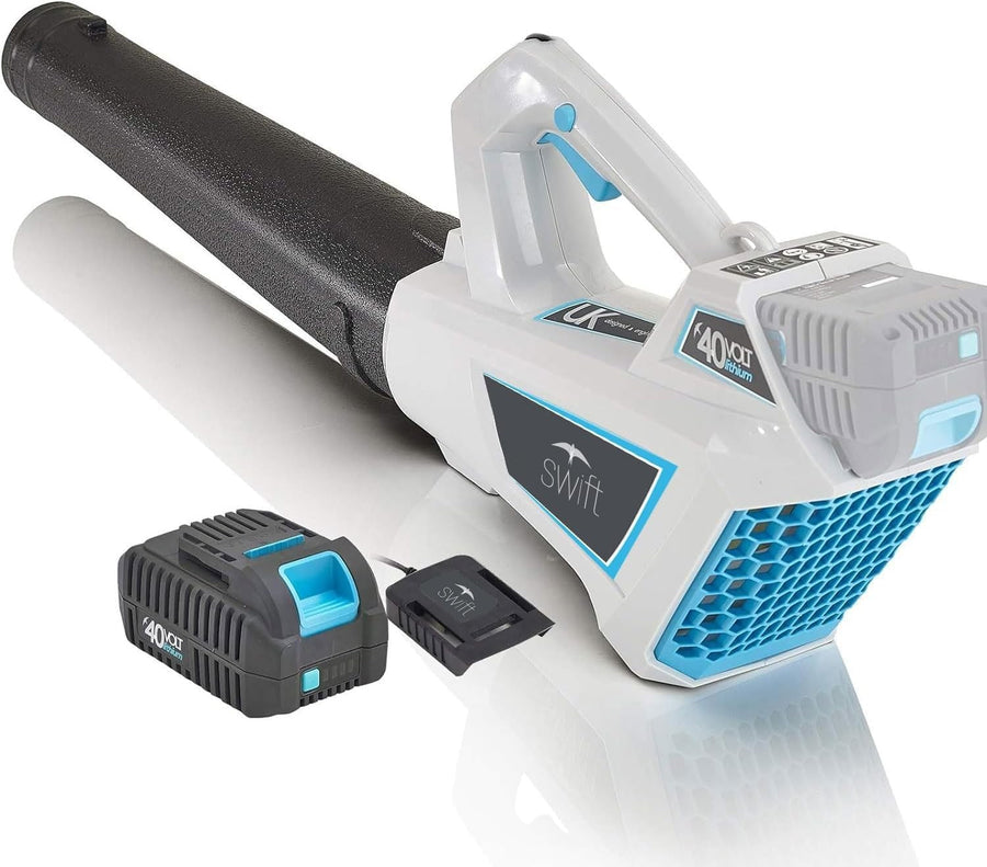 Cordless Leaf Blower 40V Lightweight Electric Garden Cleaner 6 Speed Turbo