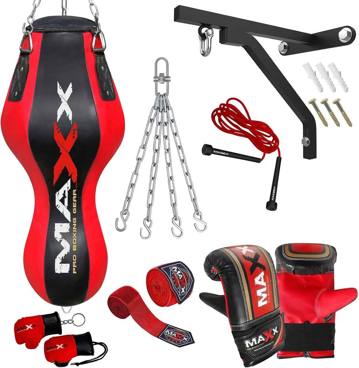 4FT Angle Heavy Filled Punching Bag Uppercut Boxing Training