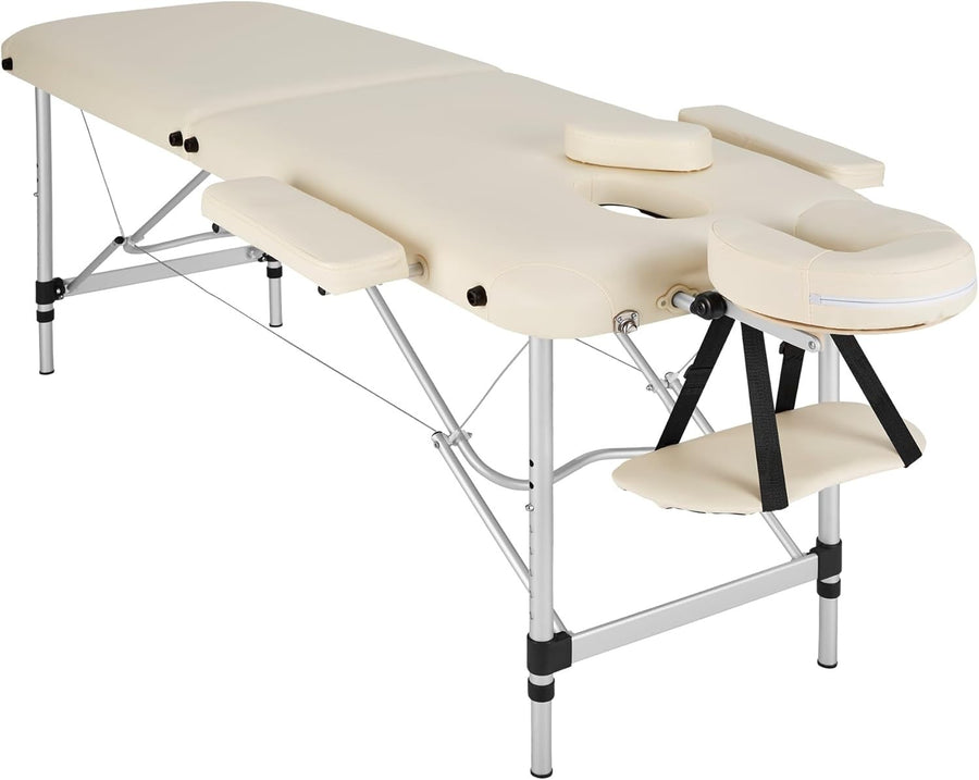 Portable Massage Table Foldable Height Adjustable Aluminium Beauty Bed + Bag