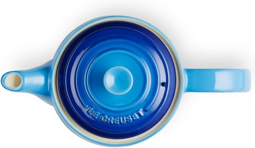 Stoneware Teapot 1.3L 4 Cup Tea Pot Heat Retaining Azure Blue