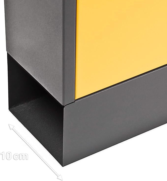 Lockable Wall Mounted Mailbox with Keys Alloy Steel Weatherproof Post Box