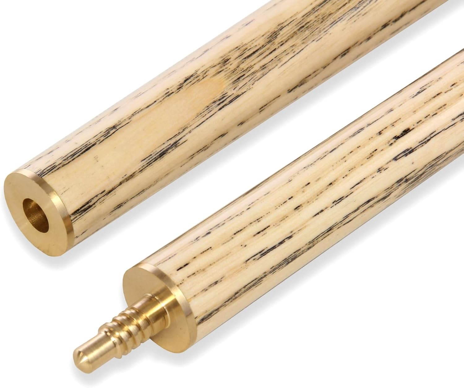 57" Ash Snooker Pool Cue 2 Piece Centre Joint 9.5mm Layered Tip