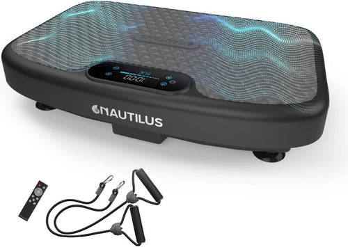 Compact Vibration Plate Fitness Platform 120 Speeds Bluetooth Home