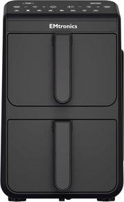 Dual Zone 10L Stack Air Fryer 2460W Family XXL Touch Presets Black