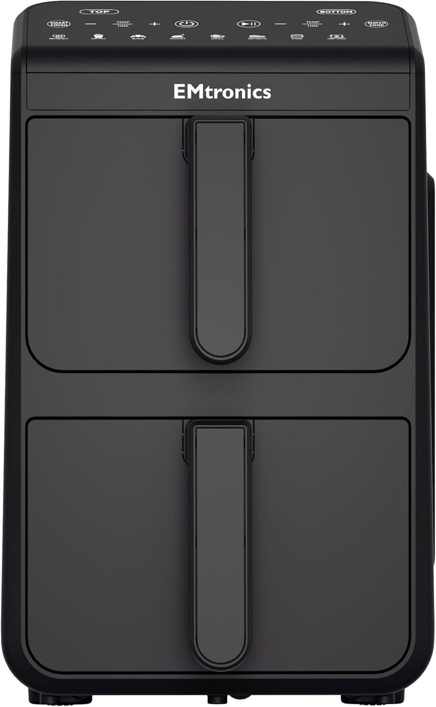 Dual Zone 10L Stack Air Fryer 2460W Family XXL Touch Presets Black
