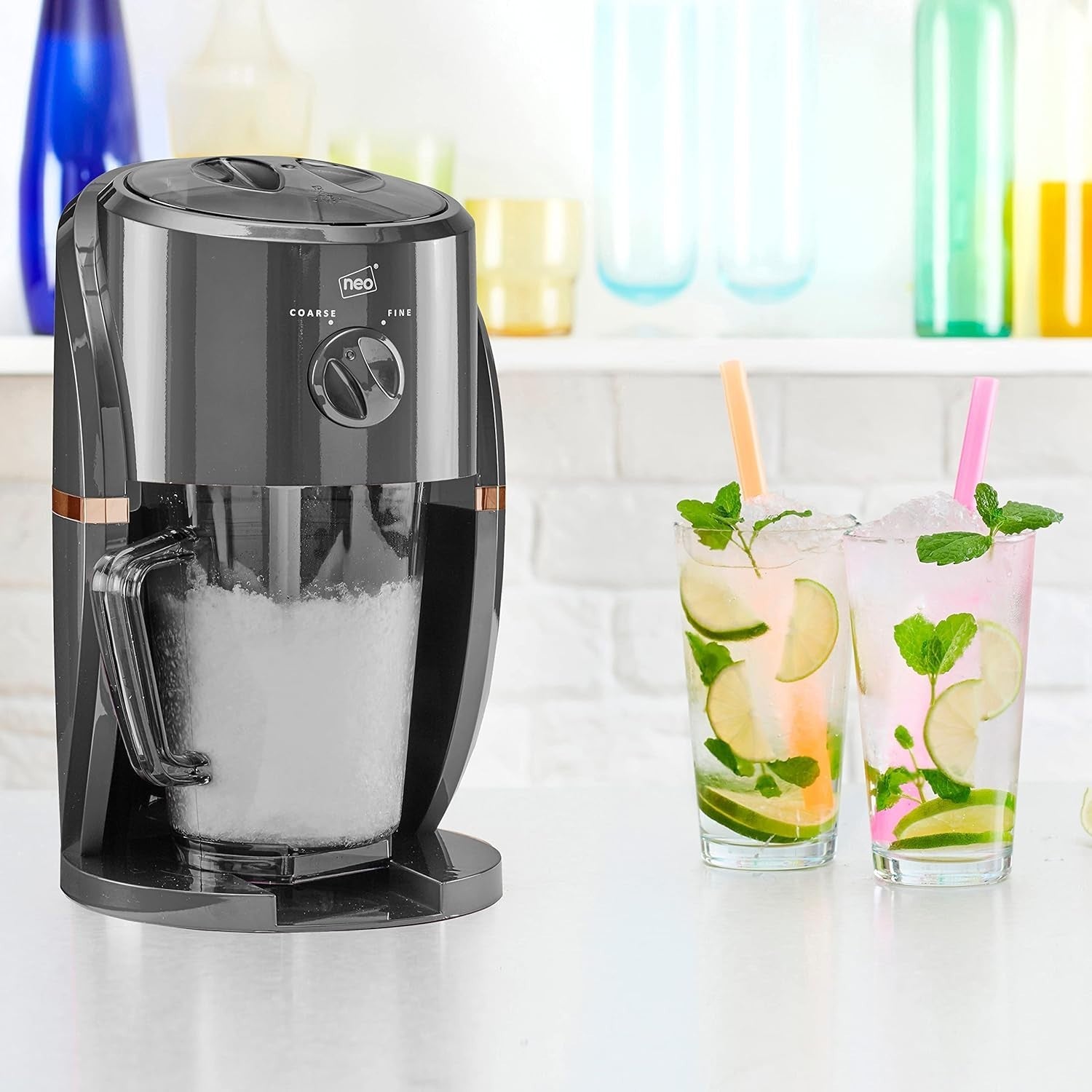 Electric Ice Crusher Slush Machine with Removable Jug Cocktails Coffee