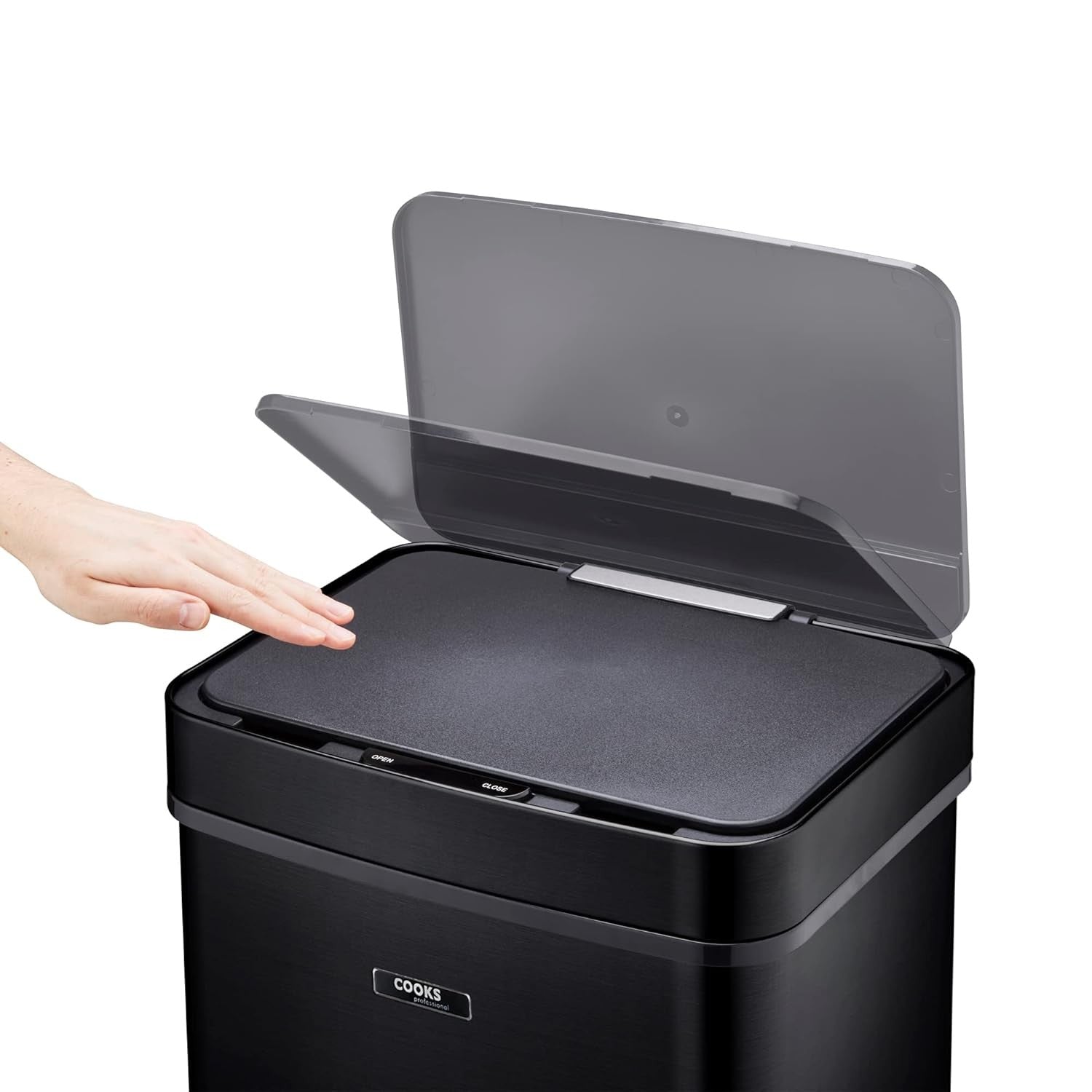 75L Dual Compartment Motion Sensor Kitchen Bin Stainless Steel