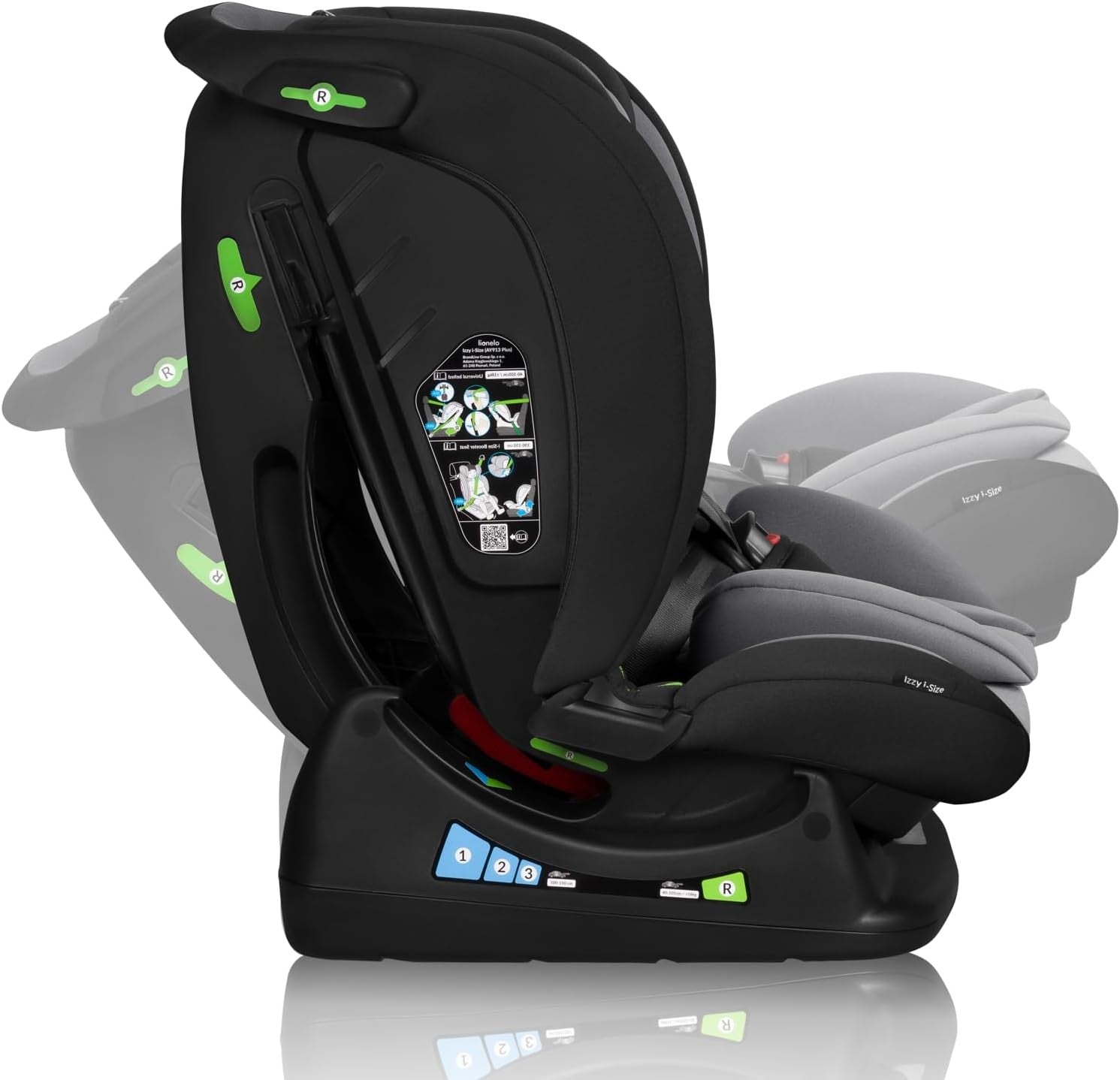 i-Size Car Seat 40–150cm Rear & Forward Facing R129 Memory Foam Recline