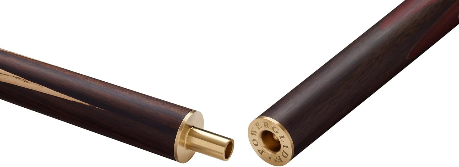 57” Snooker Pool Cue 3/4 Joint Ash Shaft Rosewood Butt 9.5mm 19oz