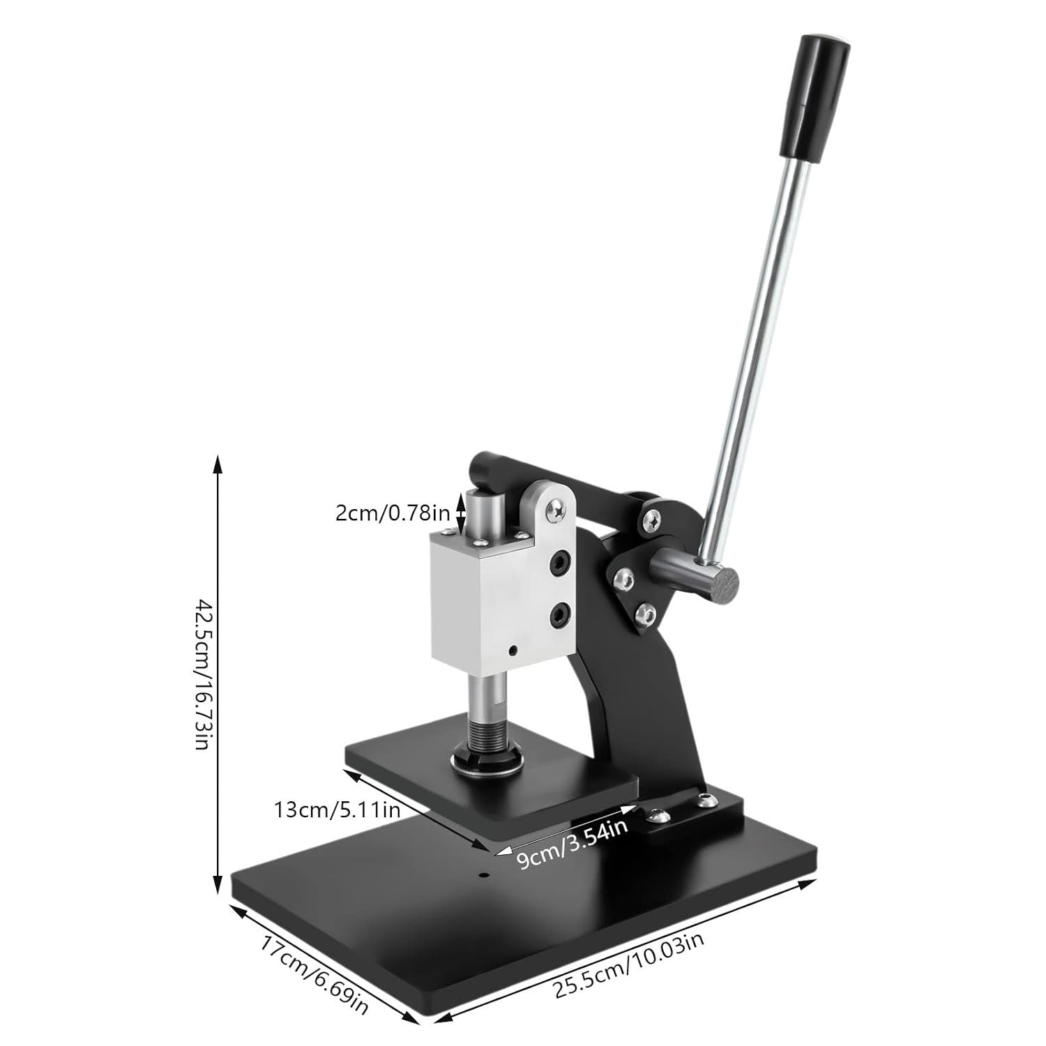 Manual Leather Cutting Machine Heavy Duty Die Cutter Embossing Press Tool