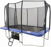 7x10ft Rectangular Garden Trampoline Safety Enclosure Ladder Shoe Net