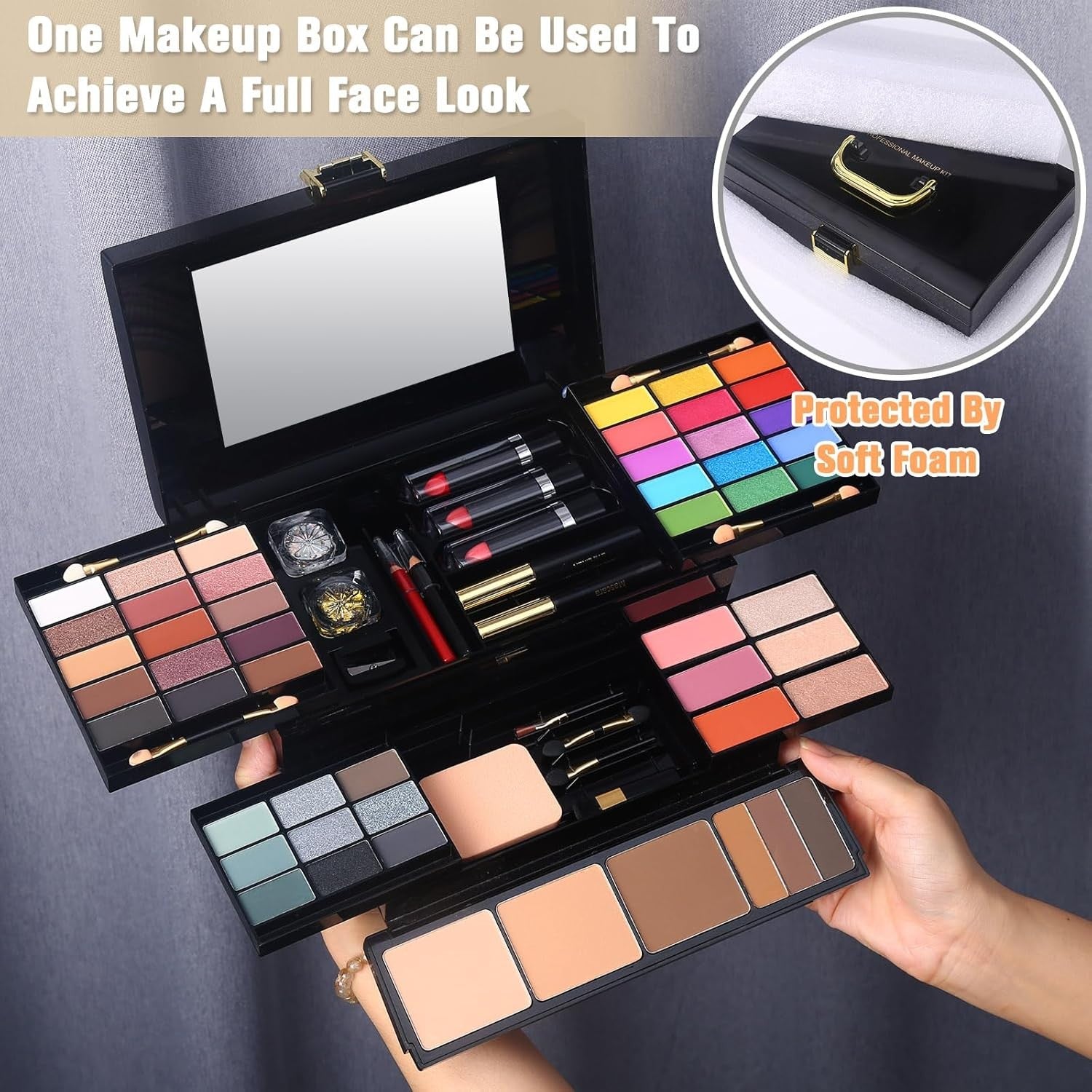 Professional Makeup Kit 60 Colours All-In-One Palette Gift Set Case
