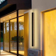 Waterproof Outdoor LED Wall Light 80cm, IP65 Black Sconce, 25W