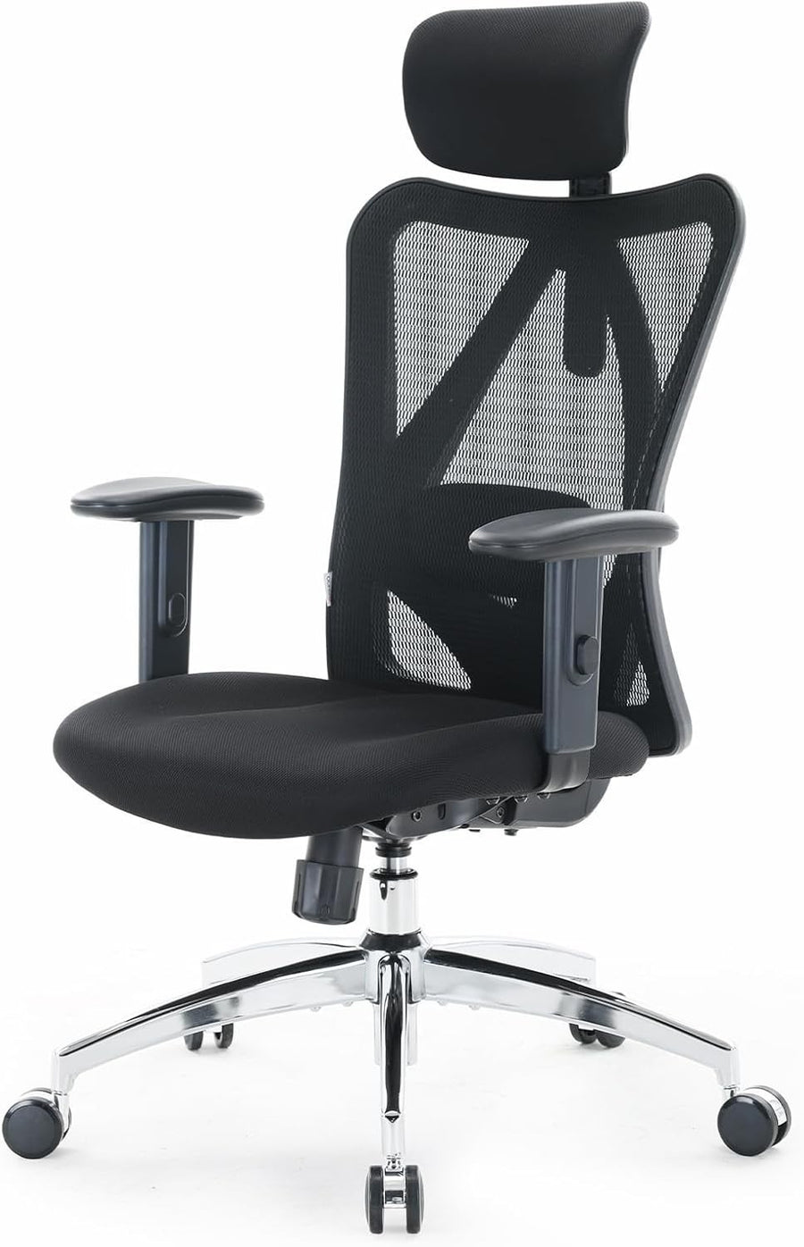 Ergonomic Office Chair Black Mesh High Back Seat Recline Adjustable Armrest Home