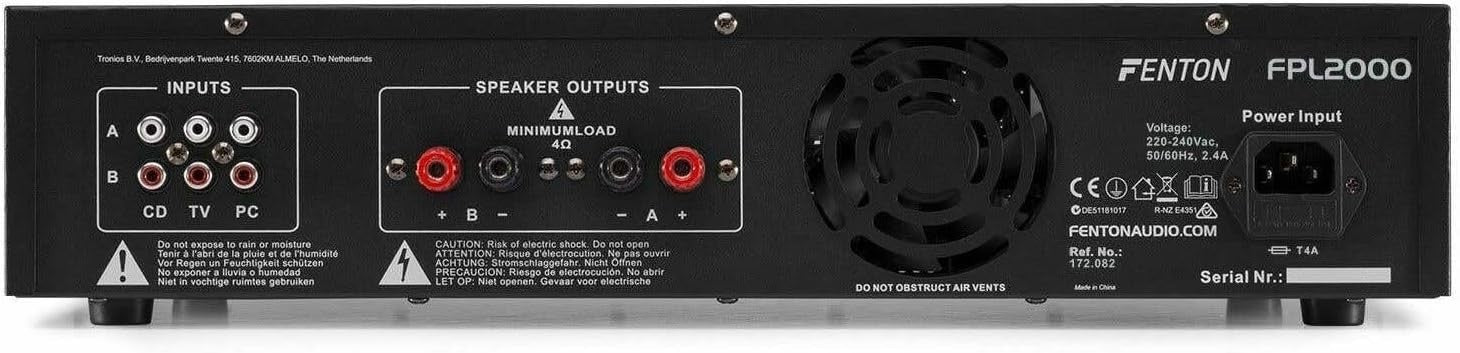 4000W 2 Channel DJ PA Amplifier FPL2000 Bluetooth USB SD 2U