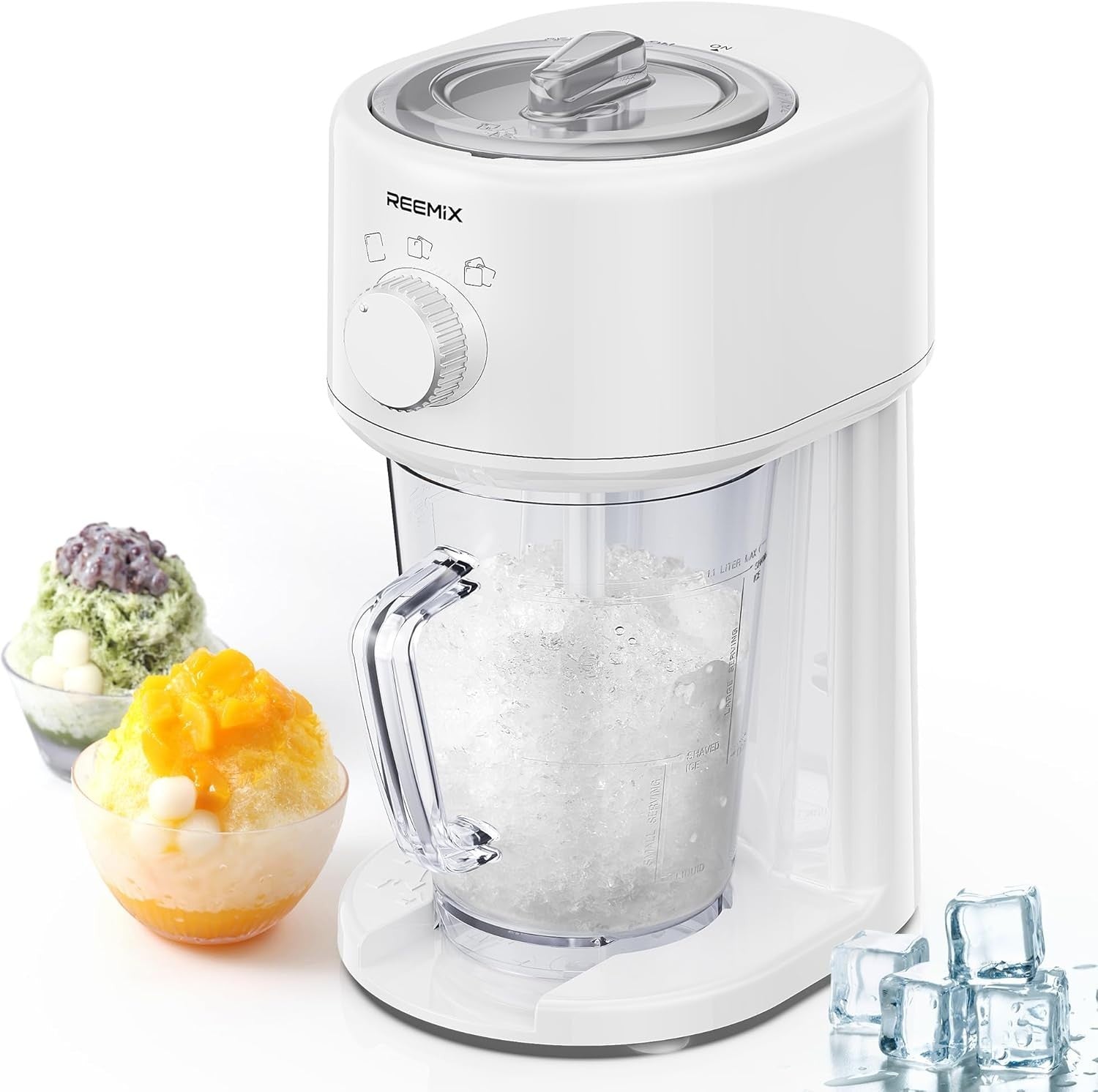 Electric Ice Crusher Slushy Maker Snow Cone Machine Home Countertop