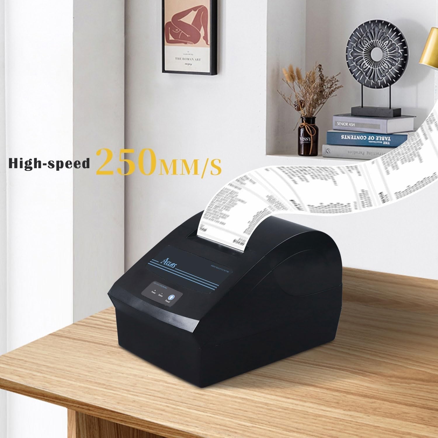 ACLAS 80mm Thermal Receipt Printer – High-Speed USB & Serial POS Printer