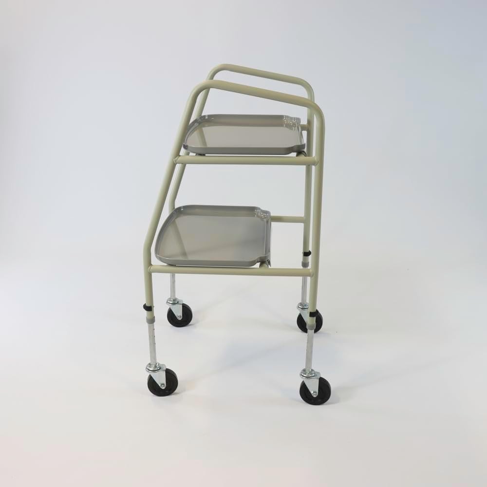 Home Helper Mobility Trolley with Wheels Indoor Walking Aid Storage Trays