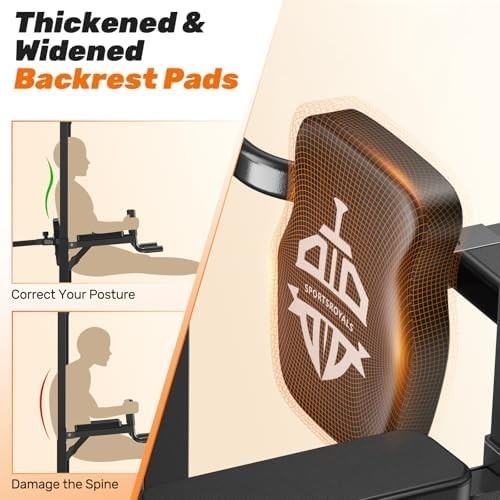 10-in-1 Pull Up Dip Station Power Tower Home Gym 180KG Load Alloy Steel