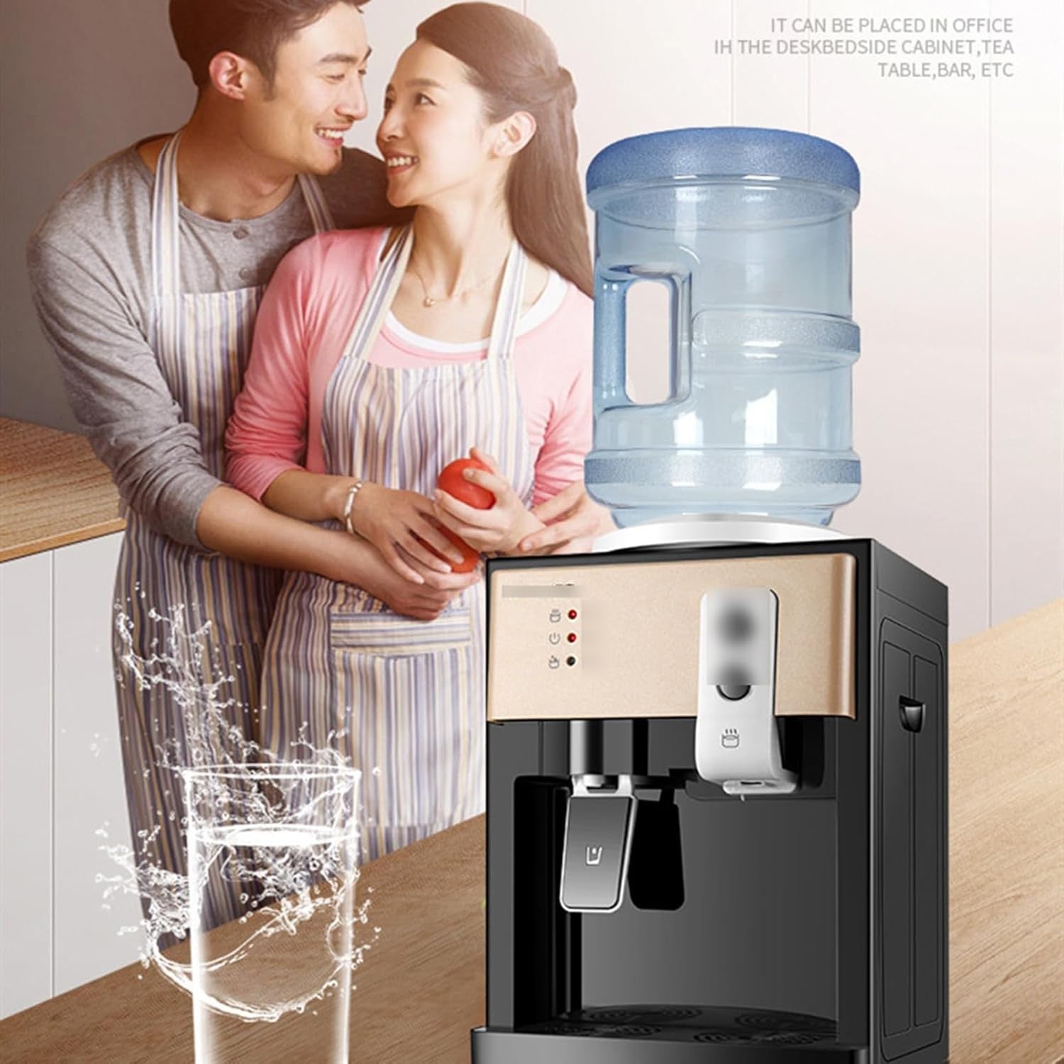 Desktop Hot Water Dispenser Mini Electric Water Cooler Compact