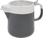 Ceramic Teapot with Infuser 1.2L Grey Loose Leaf Tea Pot 4 Cup