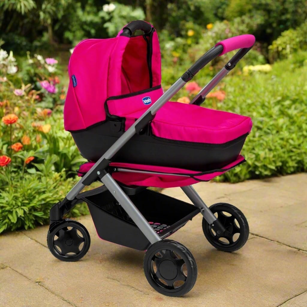 3in1 Dolls Pram Travel System Pushchair Carrycot Toy Stroller 3+