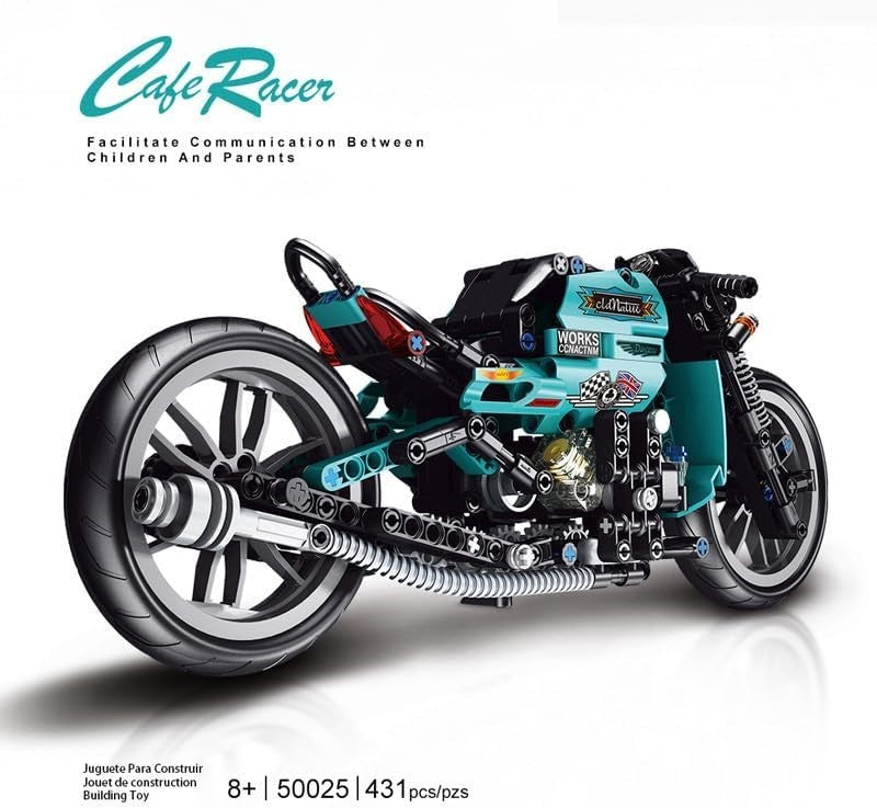 900-Piece Motorcycle Building Kit with Realistic Details & Fun Assembly