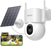 3K Solar Security Camera Wireless Outdoor 360° PTZ AI Night Vision
