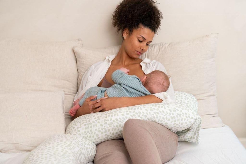 XXL Pregnancy Pillow Full Body Maternity Nursing Support Organic Cotton
