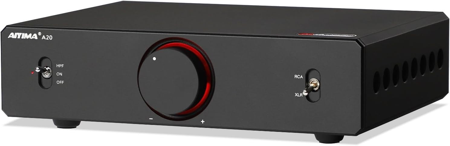 300W Balanced Stereo Amplifier TPA3255 HPF XLR RCA Desktop HiFi