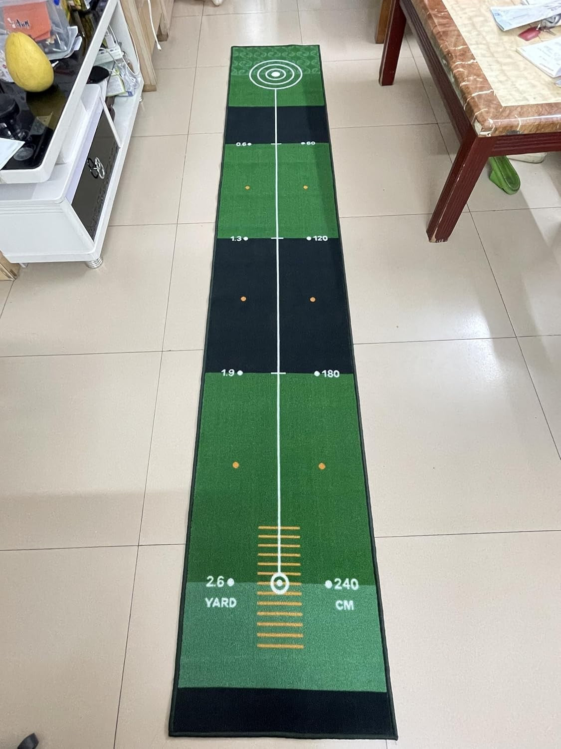 Large Golf Putting Practice Mat Indoor Outdoor Wide Training Green Distance