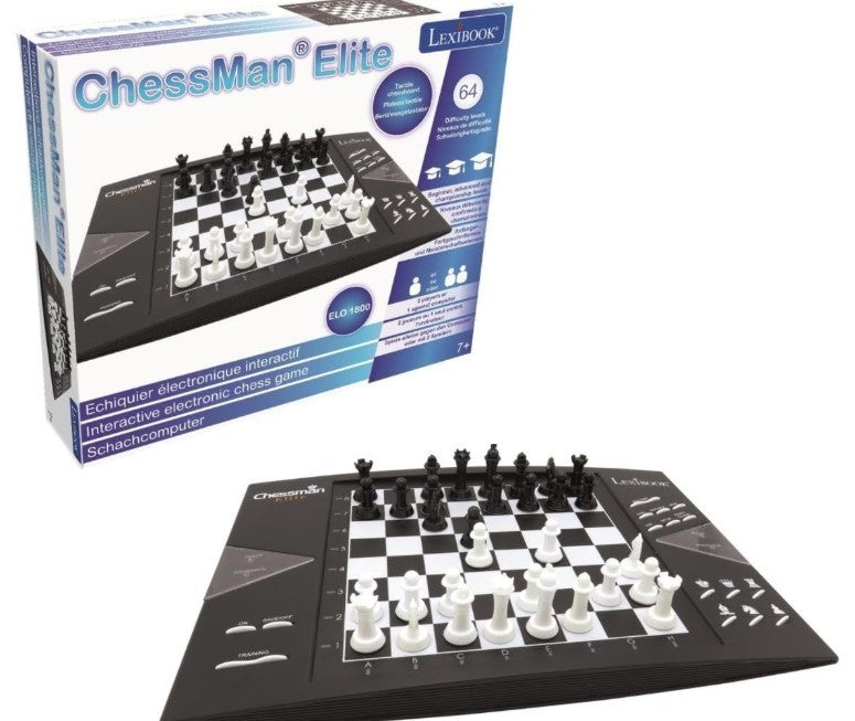 Electronic Chess Game with LEDs | 64 Difficulty Levels | Battery/Adapter Powered