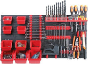 Wall Mounted Garage Tool Peg Board Storage Organizer Rack Set