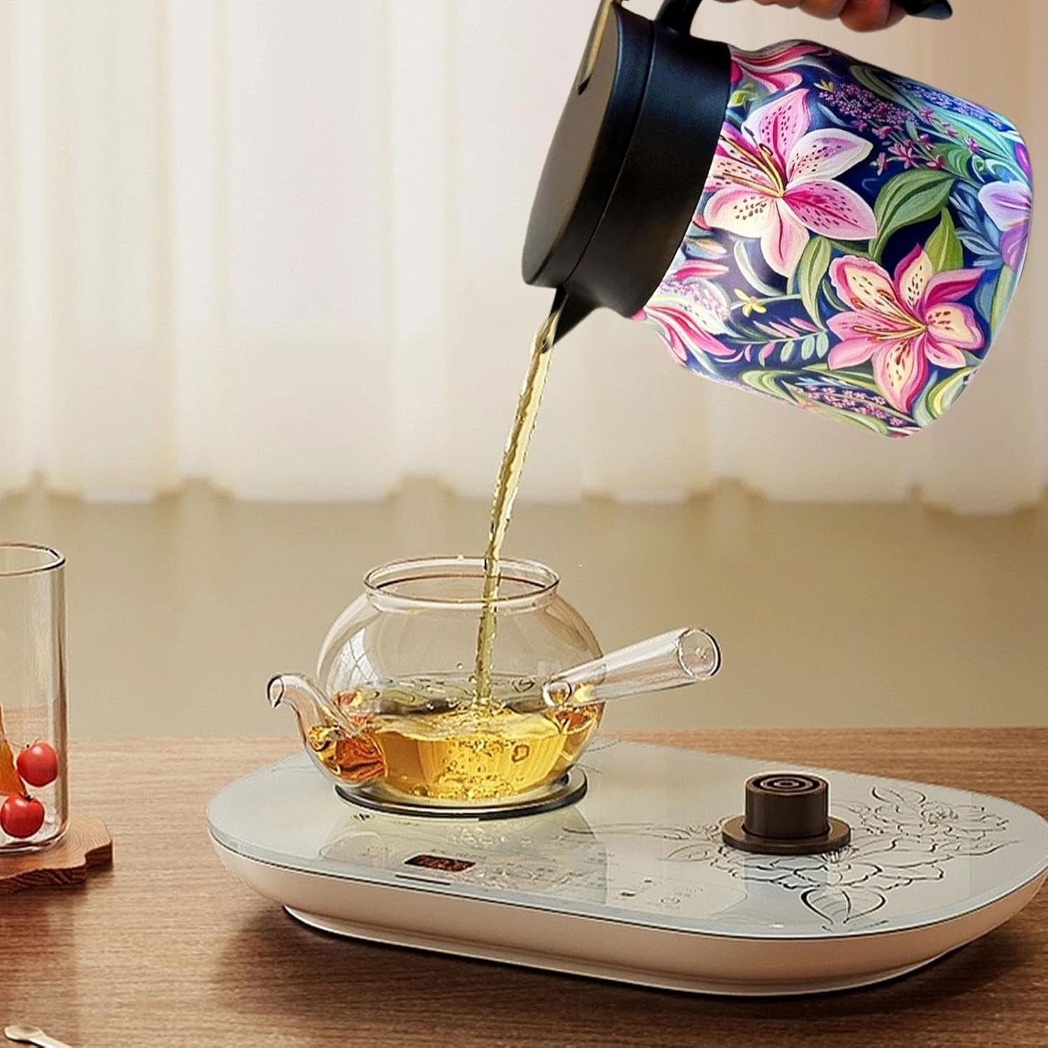 800ml Thermal Teapot Insulated Stainless Steel Tea Pot with Filter