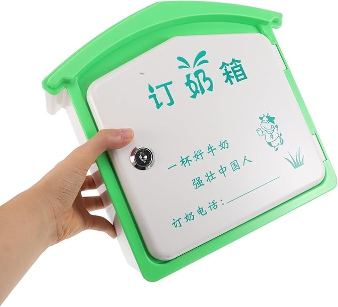 Wall Mounted Milk Box Outdoor Lockable Storage Weatherproof Aluminium Case