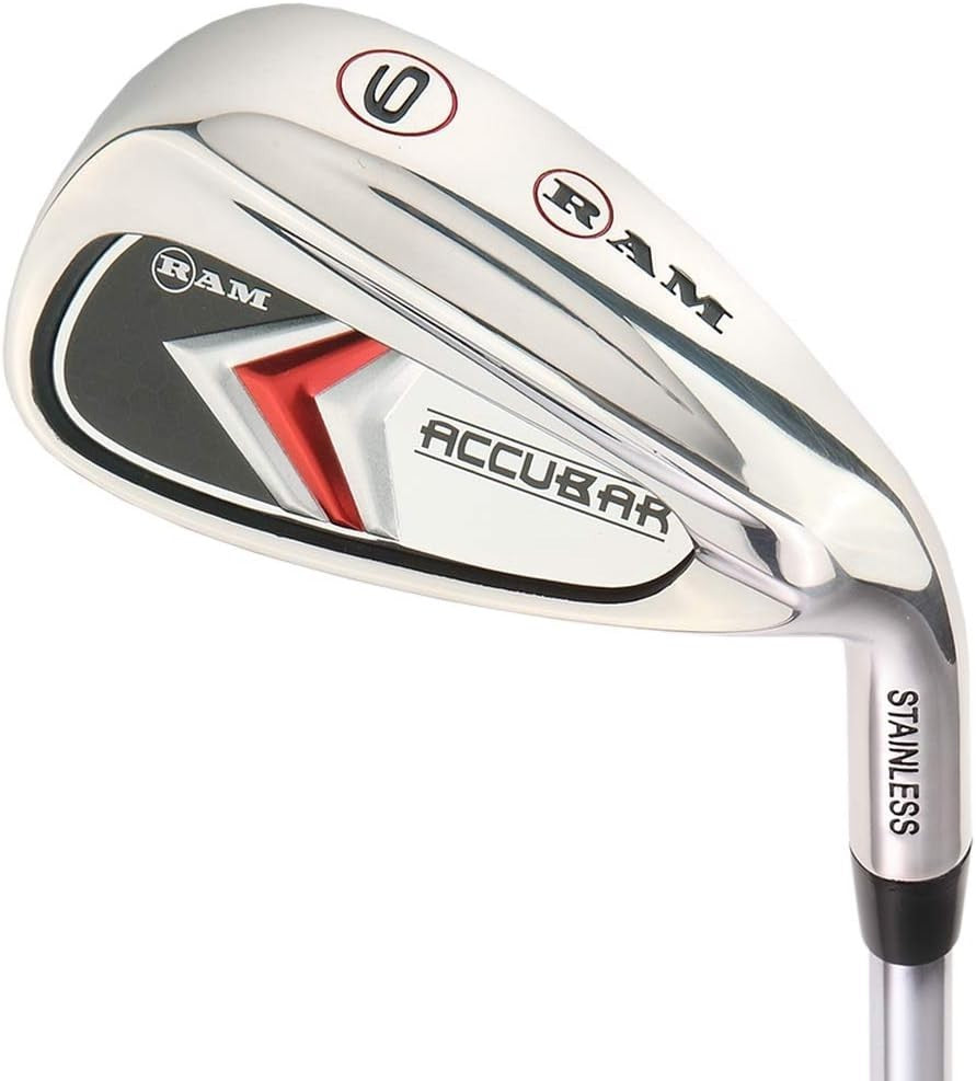 Mens Right Hand Golf Club Set 13pc Stiff Flex 1” Longer Driver Irons Bag