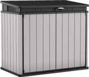 XL Outdoor Garden Storage Shed with Lockable Lid – 1150L Grey/Black