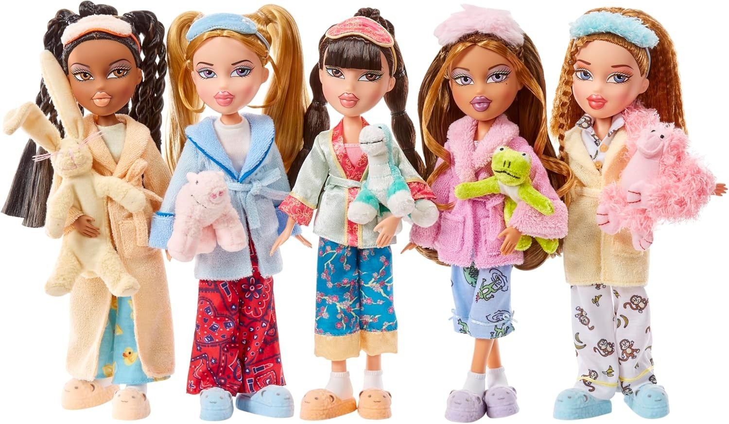 Red Hair Slumber Party Fashion Doll Pyjamas Plush Sleepover Set