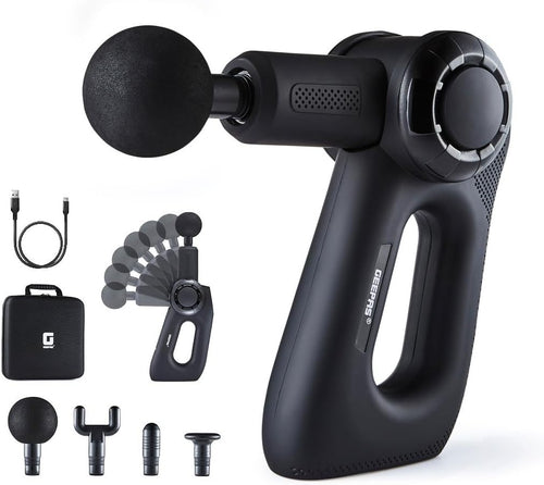 Deep Tissue Massage Gun Adjustable Angles Muscle Massager Pain Relief Recovery