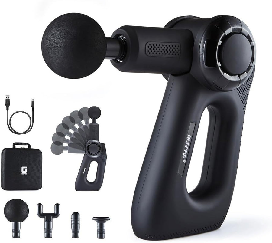 Deep Tissue Massage Gun Adjustable Angles Muscle Massager Pain Relief Recovery