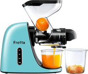 Slow Cold Press Juicer Whole Fruit Masticating BPA Free Quiet High Yield