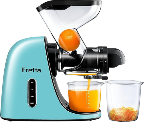 Slow Cold Press Juicer Whole Fruit Masticating BPA Free Quiet High Yield