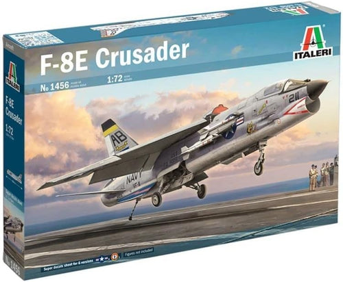 1:72 Scale F-8E Crusader Jet Model Kit – Detailed Aviation Display Build